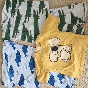 Zara Blue Shark , Crocodile Kids Set And koala tshirt